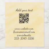 Einfaches QR-Code, um den Klassiker Ihres Namens h Weinetikett (Einzelnes Label)