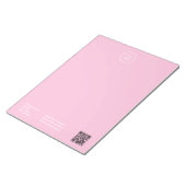 Einfaches Qr-Logo für den einfachen Minimal-Busine Notizblock (angewinkelt)