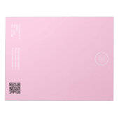 Einfaches Qr-Logo für den einfachen Minimal-Busine Notizblock (Vorderseite)