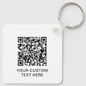 Einfaches QR-Logo Schlüsselanhänger (Rückseite)