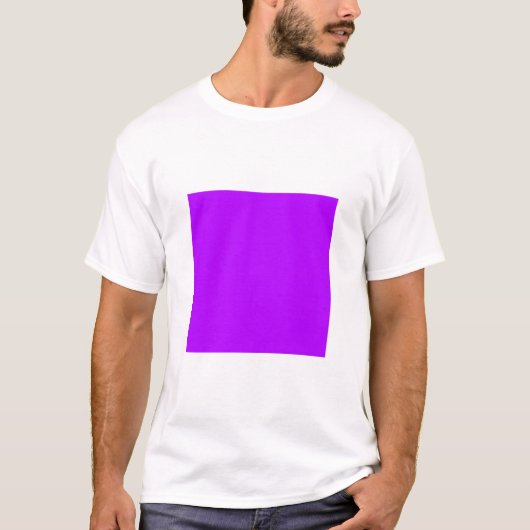 Einfaches Quadrat - Blau Lila T-Shirt (Vorderseite)