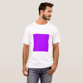 Einfaches Quadrat - Blau Lila T-Shirt (Vorne ganz)