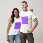 Einfaches Quadrat - Blaues Violet T-Shirt (Unisex)