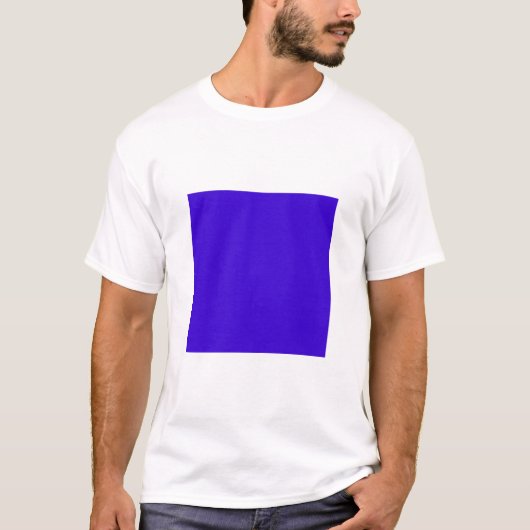 Einfaches Quadrat - Deep Blue T-Shirt (Vorderseite)