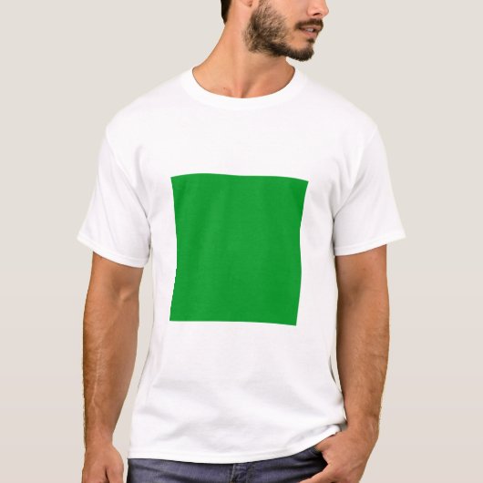 Einfaches Quadrat - Gras grün T-Shirt (Vorderseite)