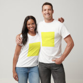 Einfaches Quadrat - hellgelb T-Shirt (Unisex)
