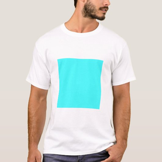 Einfaches Quadrat - Ice Blue T-Shirt (Vorderseite)