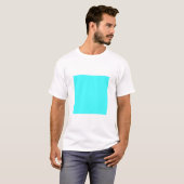 Einfaches Quadrat - Ice Blue T-Shirt (Vorne ganz)