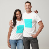Einfaches Quadrat - Ice Blue T-Shirt (Unisex)