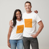 Einfaches Quadrat - Light Orange T-Shirt (Unisex)