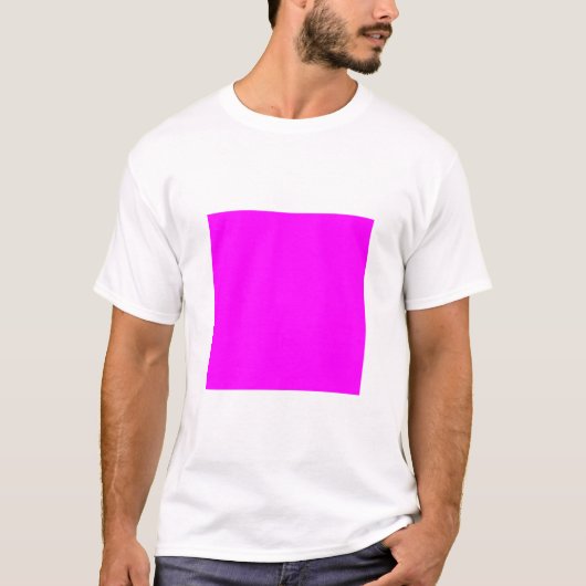 Einfaches Quadrat - Magenta T-Shirt (Vorderseite)