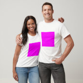 Einfaches Quadrat - Magenta T-Shirt (Unisex)