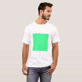 Einfaches Quadrat - Minze grün T-Shirt (Vorne ganz)