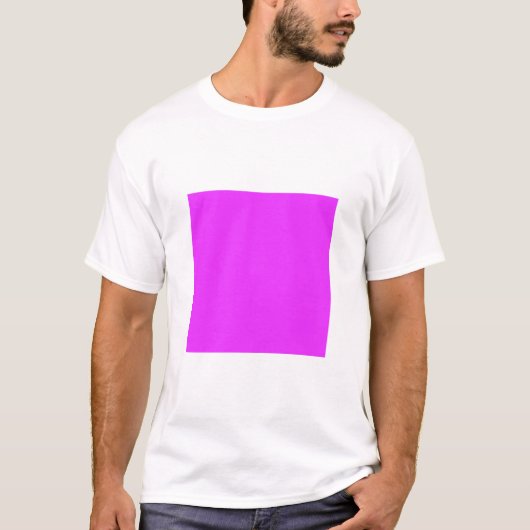 Einfaches Quadrat - Neon Lila T-Shirt (Vorderseite)