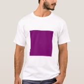 Einfaches Quadrat - Plum T-Shirt (Vorderseite)