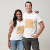 Einfaches Quadrat - Sand T-Shirt (Unisex)