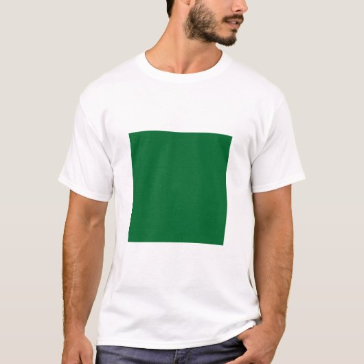 Einfaches Quadrat - Waldgrün T-Shirt (Vorderseite)