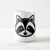 Einfaches Raccoon-Design Kaffeetasse (Mittel)