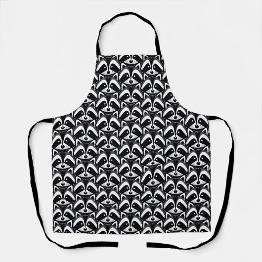 Einfaches Raccoon-Design Schürze (Vorderseite)