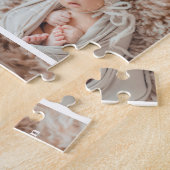 Einfaches Raster aus drei Personalisierten Foto-Pu Puzzle (Seite)