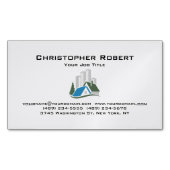 Einfaches Real Anwesen Magnetische Visitenkarte (Vorderseite)