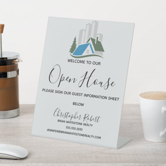 Einfaches Real Anwesen Sockelschild (In SItu)