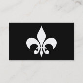 einfaches Rechtsanwaltsbüro Fleur de Lys Visitenkarte (Rückseite)