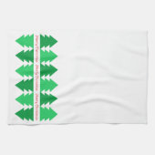 Einfaches Red Merry Christmas Green Tree Design Geschirrtuch (Horizontal)