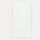 Einfaches Retro gezeichnetes Papier Post-it Klebezettel (Vorderseite)