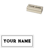 Einfaches Retro-Individuelle Name Gummistempel (Stempel)