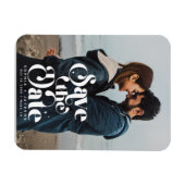 Einfaches Retro-Save the Date Foto Magnet (Horizontal)