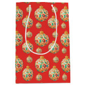 Einfaches Retro-Weihnachtsgeschmack Mittlere Geschenktüte (Vorderseite)