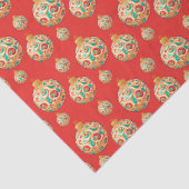 Einfaches Retro-Weihnachtsgeschmack Seidenpapier (Detail)