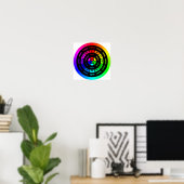 Einfaches RGB-Farbrad ohne Titelposter Poster (Heimbüro)