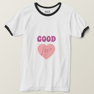 Einfaches Ringel-T-Shirt (Schwarz/Weiß lebendig) T-Shirt