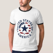 Einfaches Ringel-T-Shirt T-Shirt (Vorderseite)