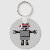 Einfaches Robot-Schlüsselanhänger Schlüsselanhänger (Vorderseite)
