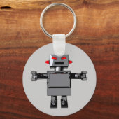 Einfaches Robot-Schlüsselanhänger Schlüsselanhänger (Vorderseite)