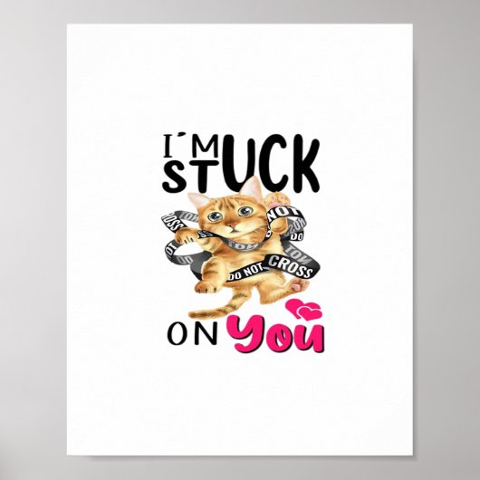 Einfaches romantisches Design, an dem ich hänge Poster (Vorne)