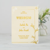 EINFACHES ROMANTISCHES DESIGN FOLIENEINLADUNG (Stehend vorne)