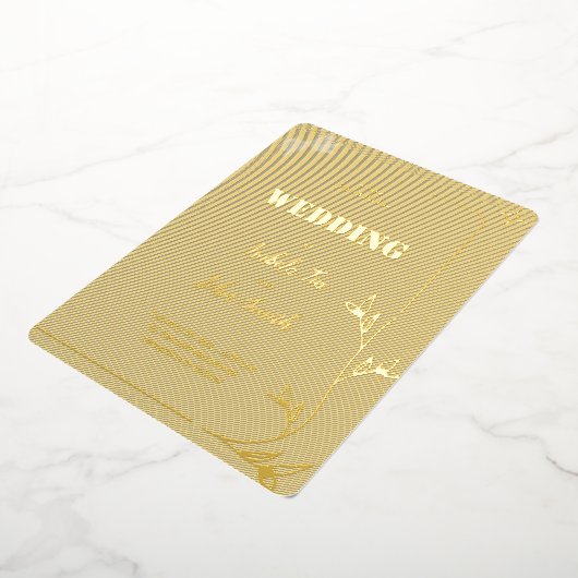 EINFACHES ROMANTISCHES DESIGN FOLIENEINLADUNG (Gedreht)