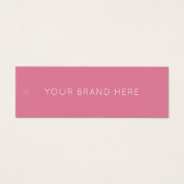 Einfaches Rosa-Branding-Hang-Tag Mini (Vorderseite)
