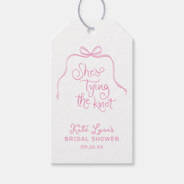 Einfaches rosa Brautparty Geschenkanhänger