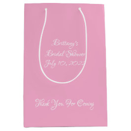 Einfaches rosa Brautparty Mittlere Geschenktüte