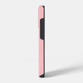 Einfaches Rosa Chic Monogramm Custom iPhone Hülle (Linke Seite)