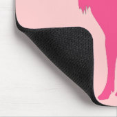Einfaches rosa Elchsymbol Mousepad (Ecke)
