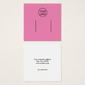 einfaches Rosa Hinzufügen Ihres Logos, benutzerdef (Vorne & Hinten)