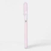 Einfaches rosa Initial-Monogramm iPhone Hülle (Linke Seite)