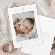 Einfaches rosa Schleifen Mädchen Baby Foto
