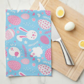 Einfaches rosa und blaues geschirrtuch (Viertel Falte)